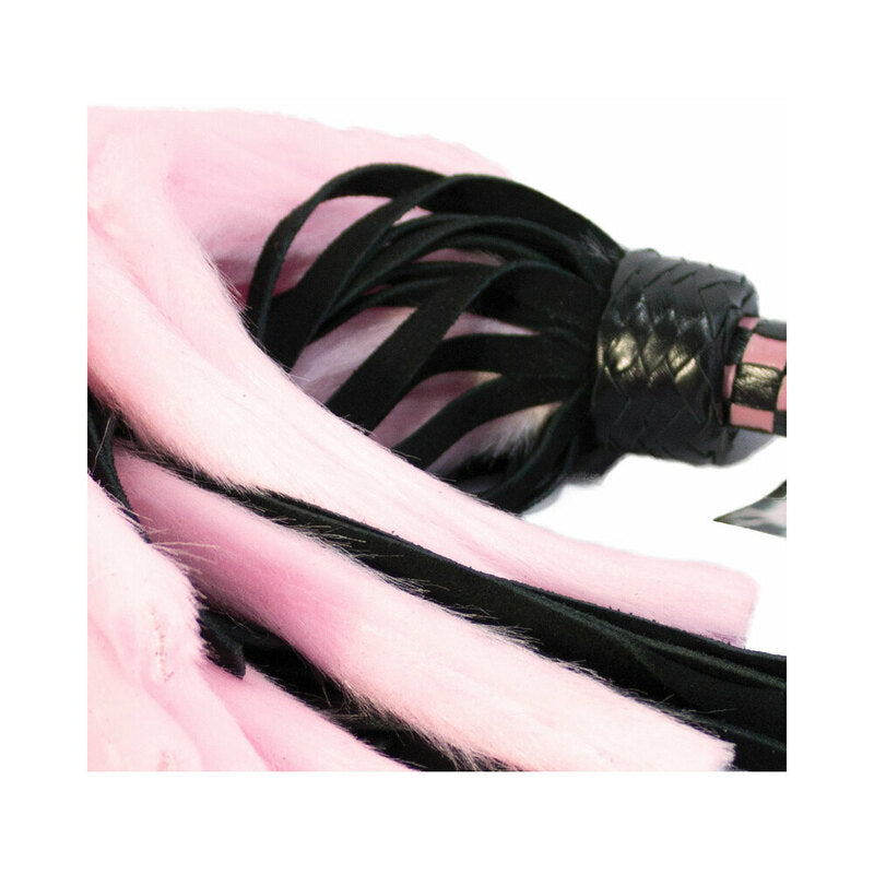 RUFF DOGGIE STYLES - MINI FLOGGER EM CAMURÇA E PELO