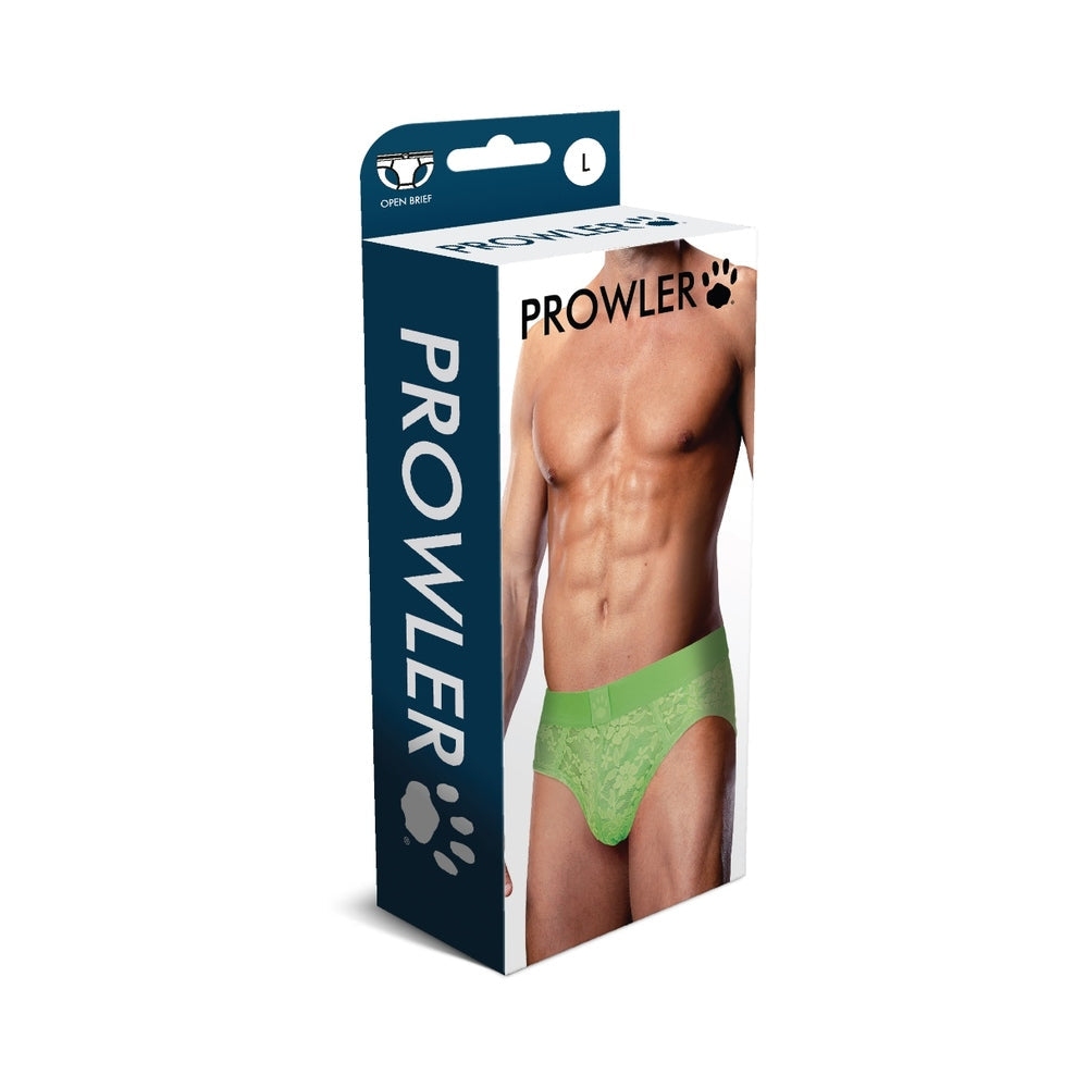 PROWLER - LACE OPEN BACK BRIEF NEON