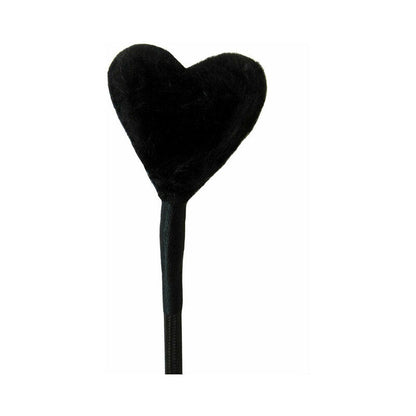 RUFF DOGGIE STYLES - HEART FLUFF TIP CROP BLACK