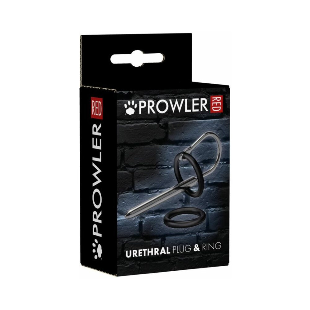 PROWLER RED - PLUG URETRAL E ANEL EM AÇO INOXIDÁVEL