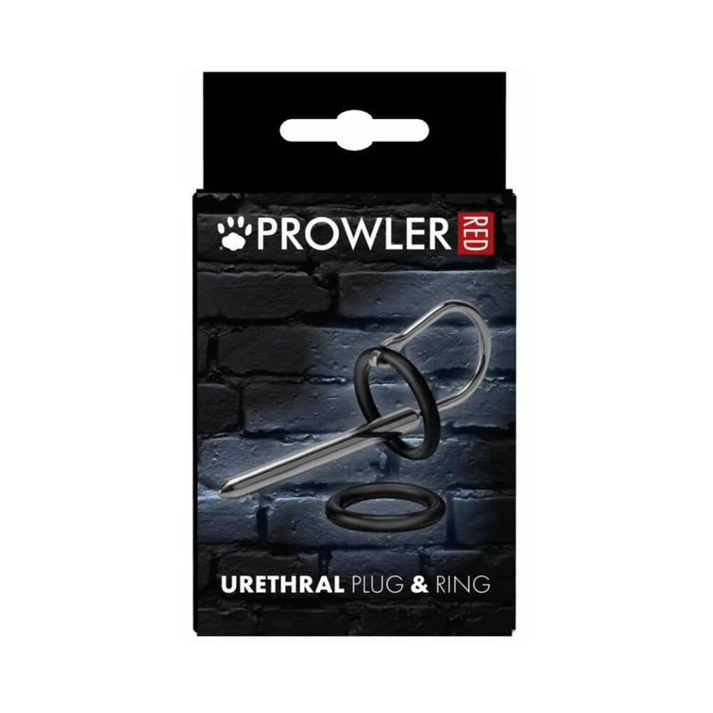PROWLER RED - PLUG URETRAL E ANEL EM AÇO INOXIDÁVEL