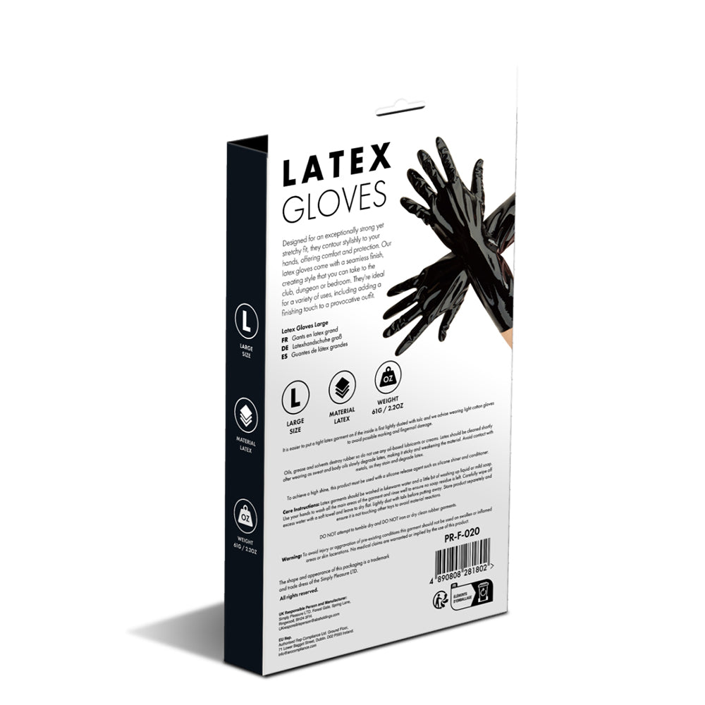 PROWLER RED - BLACK LATEX GLOVES