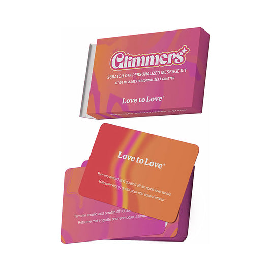 LOVELY PLANET - KIT DE MENSAGEM PERSONALIZADA COM RASPADINHAS LOVE TO LOVE GLIMMERS