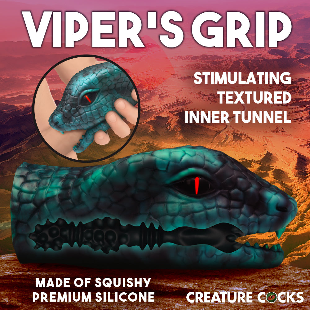 XR BRANDS - CREATURE COCKS SERPENTINE STROKER SILICONE MASTURBATOR