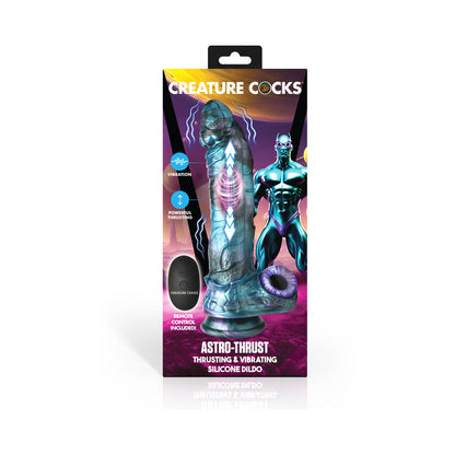 XR BRANDS - CREATURE COCKS ASTRO-THRUST THRUSTING & VIBRATING SILICONE DILDO