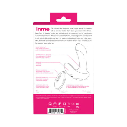 VEDO - INME RECHARGEABLE DUAL VIBE WITH REMOTE