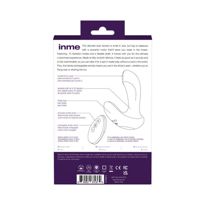 VEDO - INME RECHARGEABLE DUAL VIBE WITH REMOTE