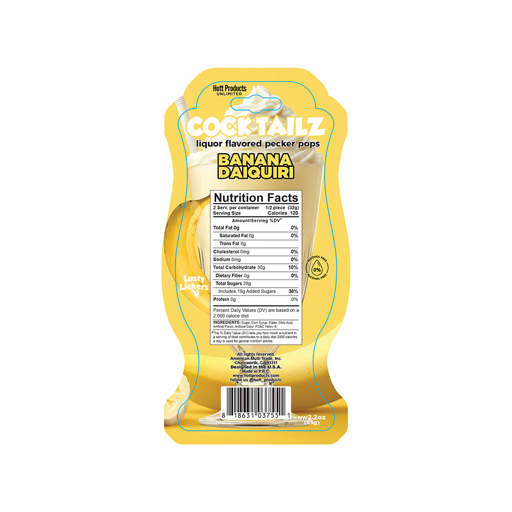 HOTT PRODUCTS - COCKTAILZ PECKER POPS BANANA DAIQUIRI