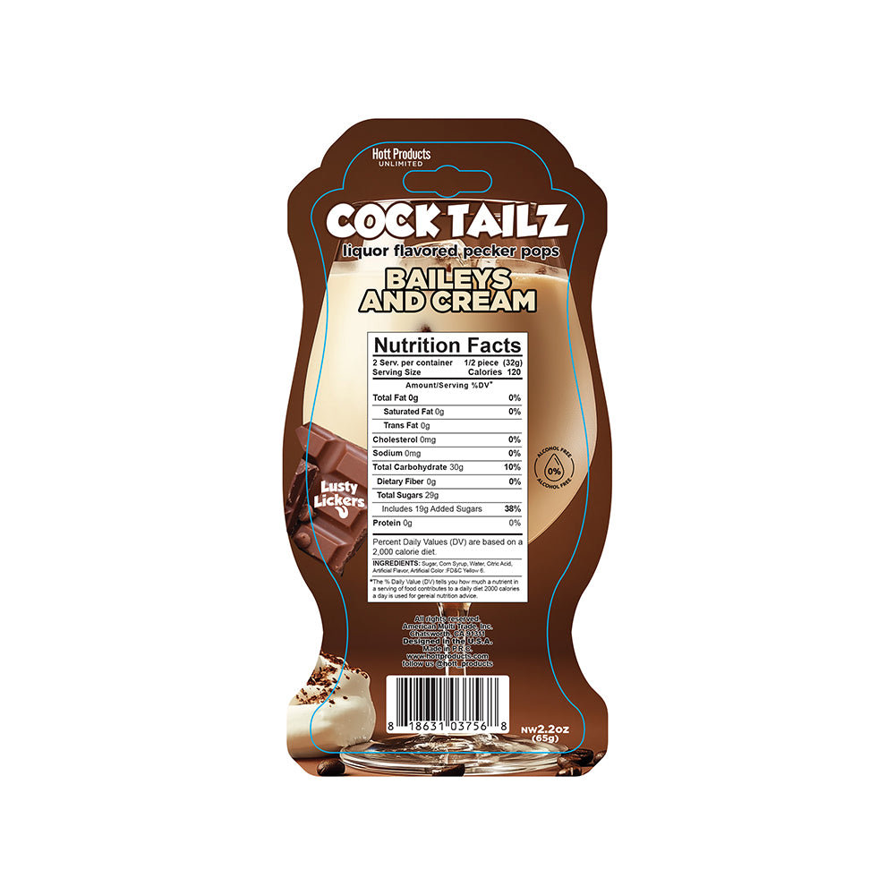 HOTT PRODUCTS - COCKTAILZ PECKER POPS BAILEYS & CREAM