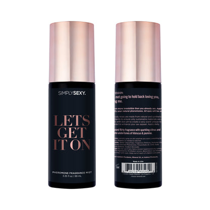 CLASSIC BRANDS - SIMPLY SEXY PHEROMONE BODY MIST LET'S GET IT ON 3.35 OZ.