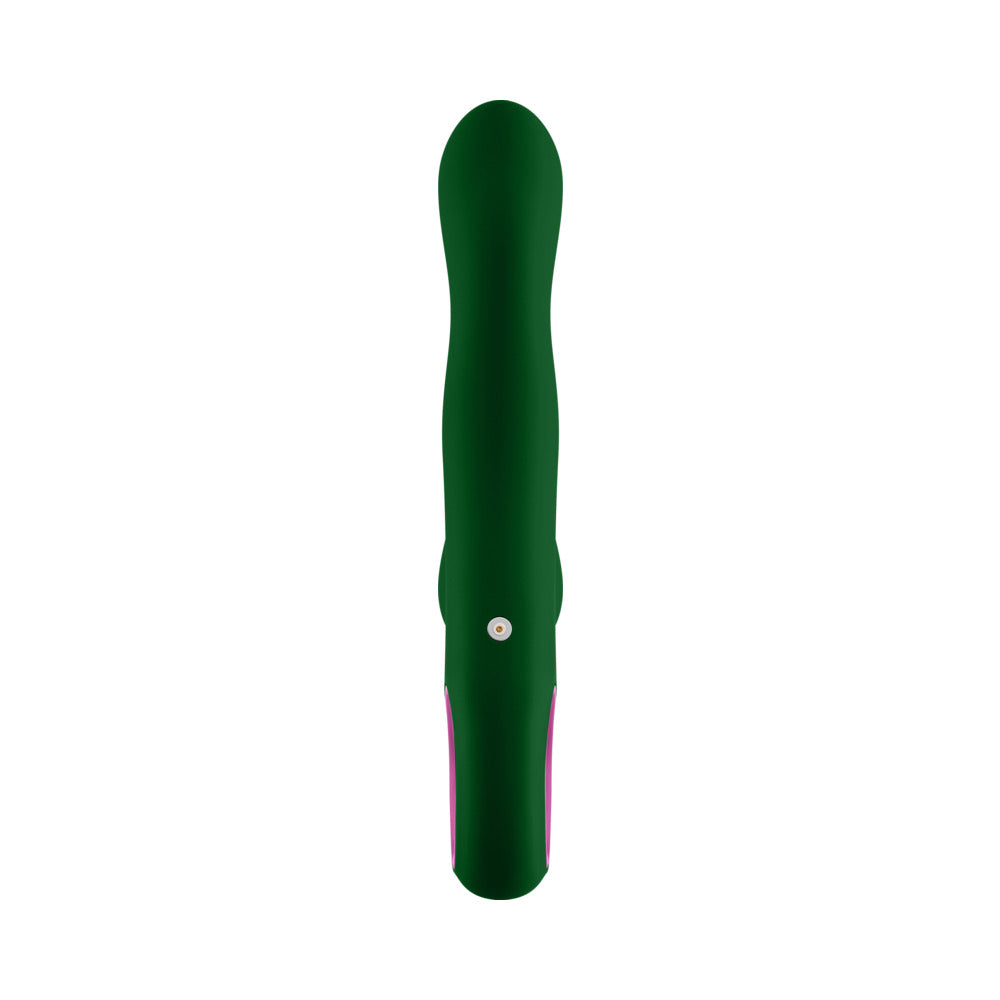 FEMMEFUNN - PALLINA TRIPLE ACTION THUMPING RABBIT VIBRATOR DARK GREEN