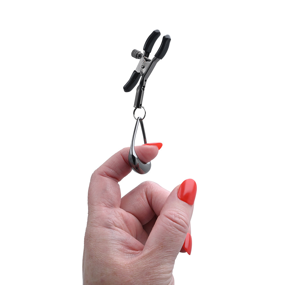 SPORTSHEETS - VELVET NOIR TUGGABLE NIPPLE CLAMPS