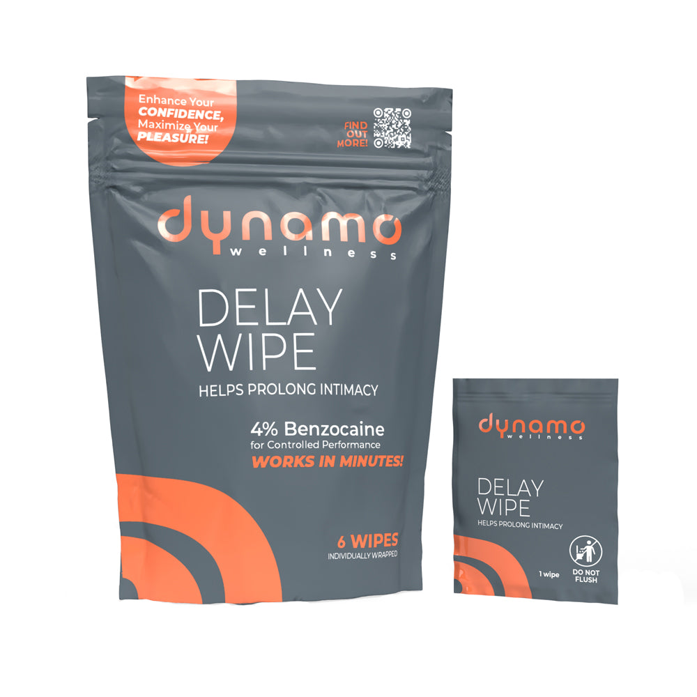 DYNAMO WELLNESS - DELAY WIPE 4% 6-PACK