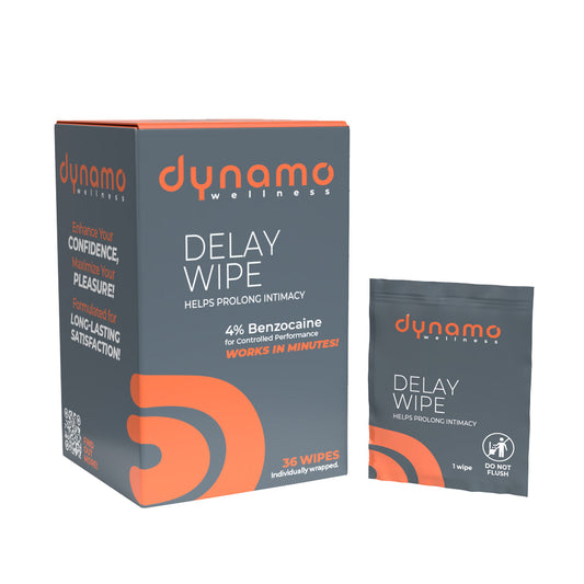 DYNAMO WELLNESS - DELAY WIPE 4% 36-PACK