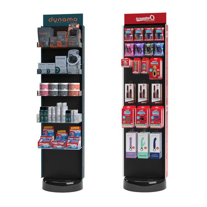 DYNAMO WELLNESS,SCREAMING O - SCREAMING O & DYNAMO WELLNESS NEW PRODUCT FLOOR DISPLAY