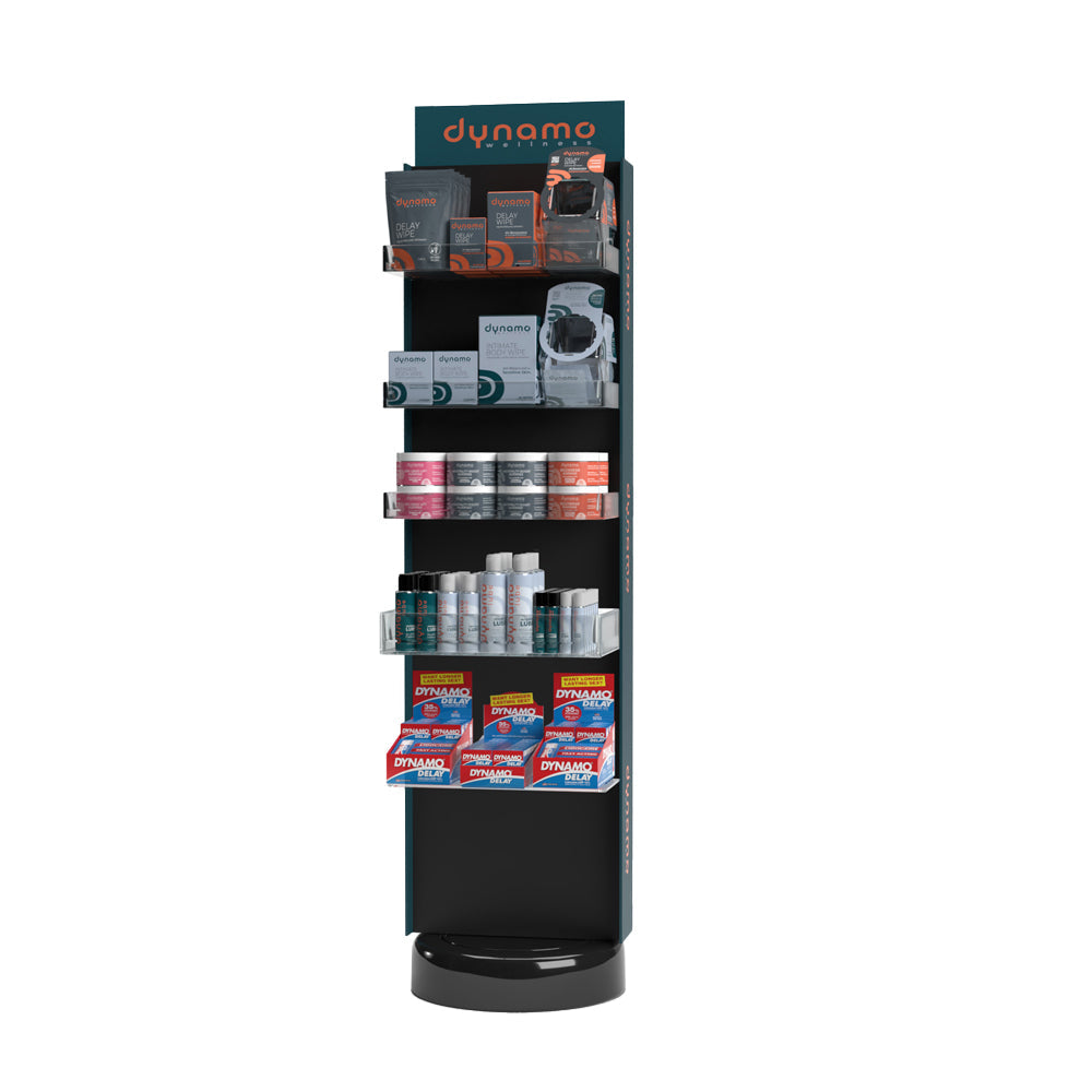 DYNAMO WELLNESS,SCREAMING O - SCREAMING O & DYNAMO WELLNESS NEW PRODUCT FLOOR DISPLAY