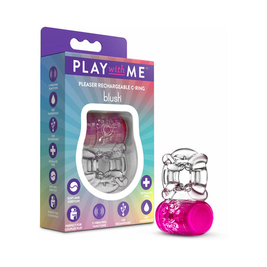 BLUSH - PLAY WITH ME PLEASER C-RING RECARREGÁVEL ROSA