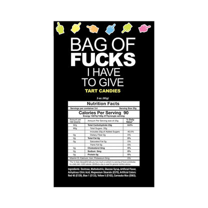 LITTLE GENIE - BAG OF FUCKS I HAVE TO GIVE 3 OZ. BAG