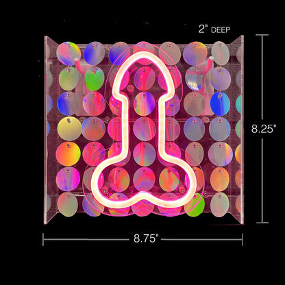 LITTLE GENIE - NEON PENIS LIGHT UP SIGN