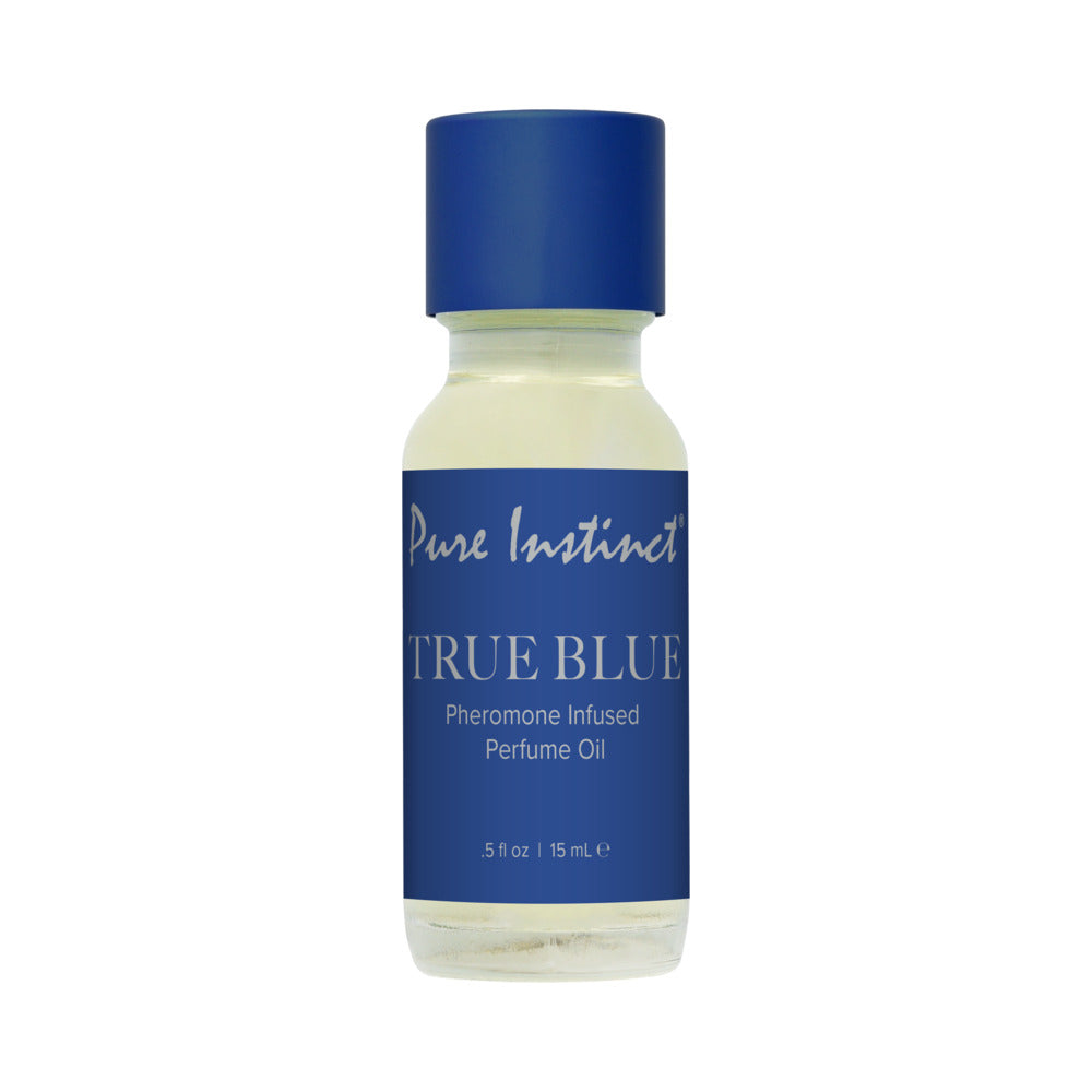 CLASSIC BRANDS - PURE INSTINCT PHEROMONE PERFUME OIL WITH DROPPER TRUE BLUE 15 ML 0.5 FL. OZ.