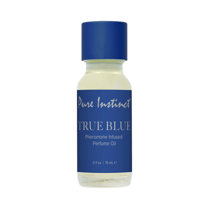 CLASSIC BRANDS - PURE INSTINCT PHEROMONE PERFUME OIL WITH DROPPER TRUE BLUE 15 ML 0.5 FL. OZ.