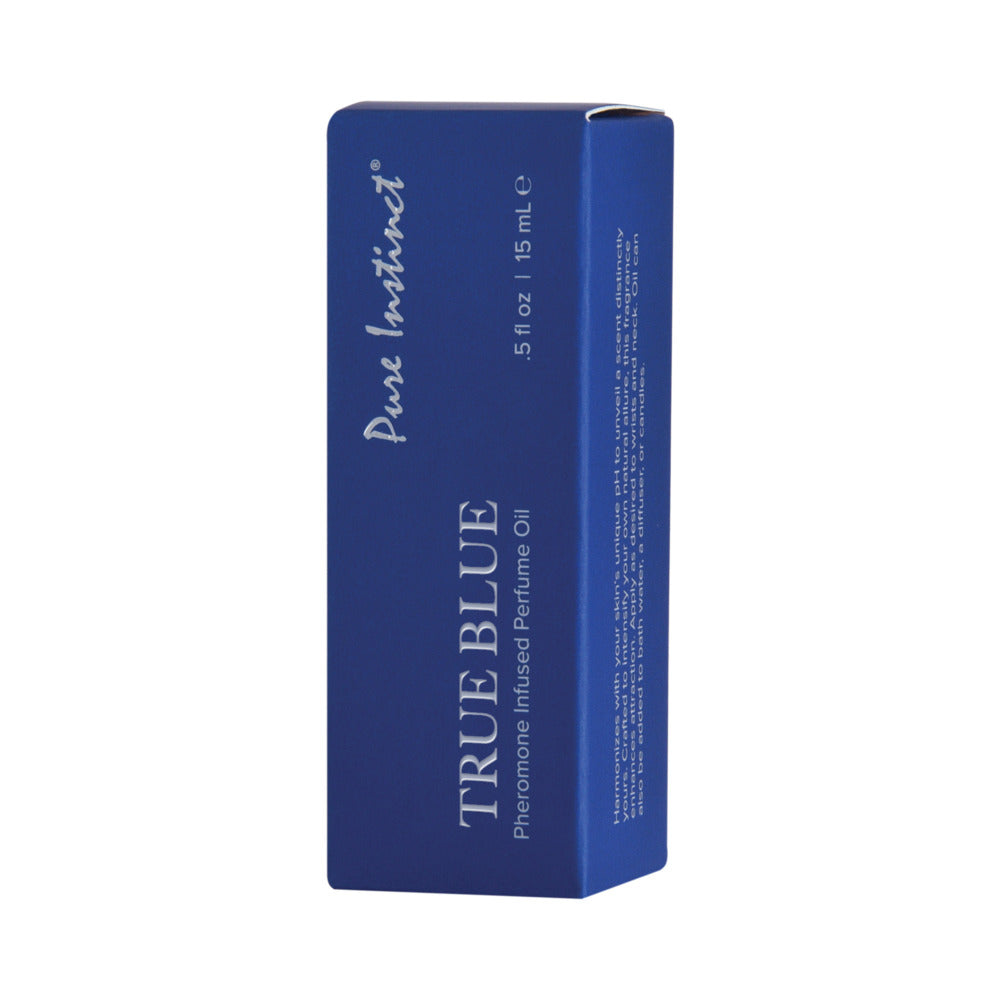 CLASSIC BRANDS - PURE INSTINCT PHEROMONE PERFUME OIL WITH DROPPER TRUE BLUE 15 ML 0.5 FL. OZ.
