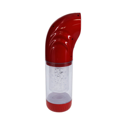 SHOTS - PUMPED STROKEMATE MASTURBADOR VERMELHO METÁLICO