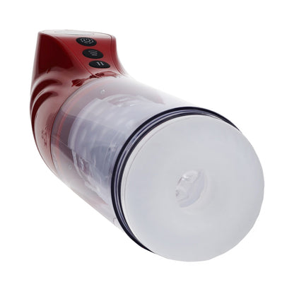 SHOTS - PUMPED STROKEMATE MASTURBADOR VERMELHO METÁLICO