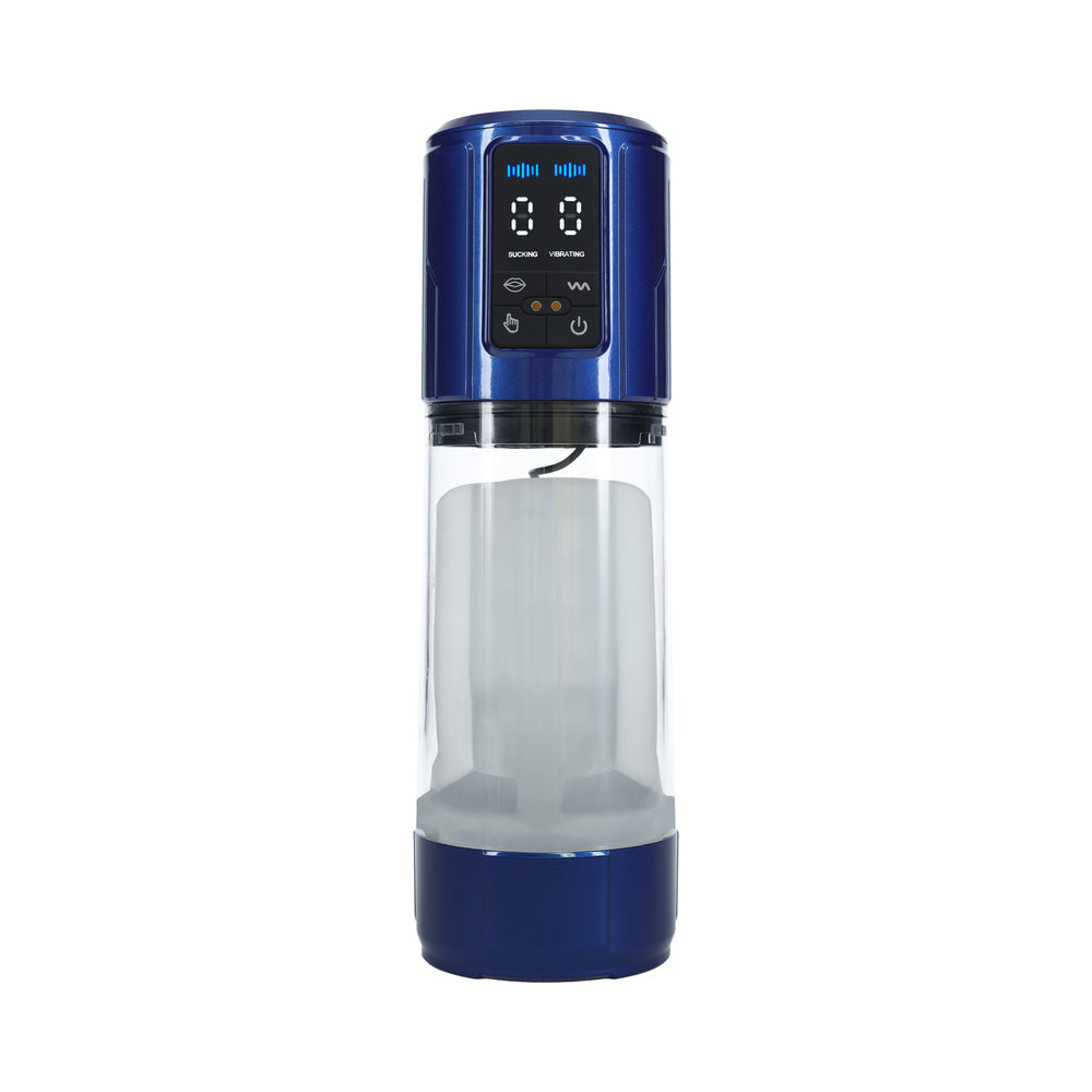 SHOTS - PUMPED ULTRALIFT AUTOMATIC MASTURBATOR WATERPROOF METALLIC BLUE