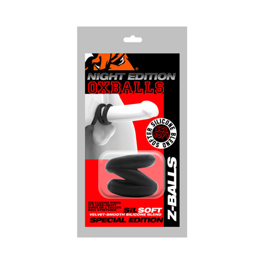 OXBALLS - Z-BALLS ZIG-ZAG COCKRING / BALLSTRETCHER SPECIAL EDITION NIGHT