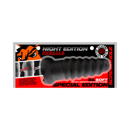 OXBALLS - SCREWDHOLE SCREW'D-IN OPEN TIP MASTURBATOR SPECIAL EDITION NIGHT