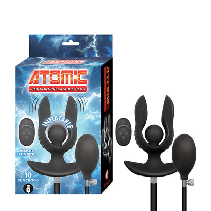 NASSTOYS - ATOMIC VIBRATING INFLATABLE PLUG BLACK