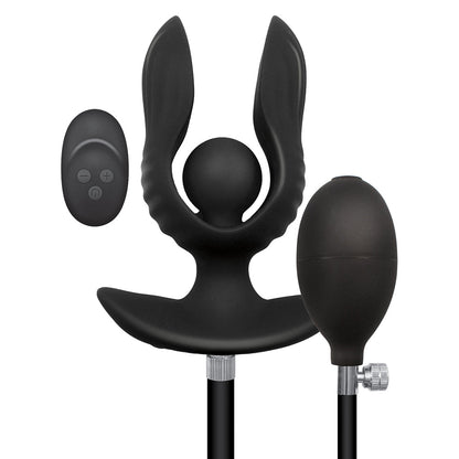 NASSTOYS - ATOMIC VIBRATING INFLATABLE PLUG BLACK