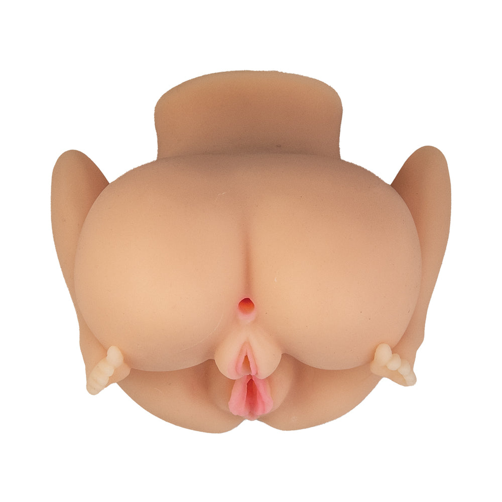 NASSTOYS - MASTURBADOR AUTOLUBRIFICANTE ALWAYS HORNY 2 RAPARIGAS - 3 ORIFÍCIOS BEGE