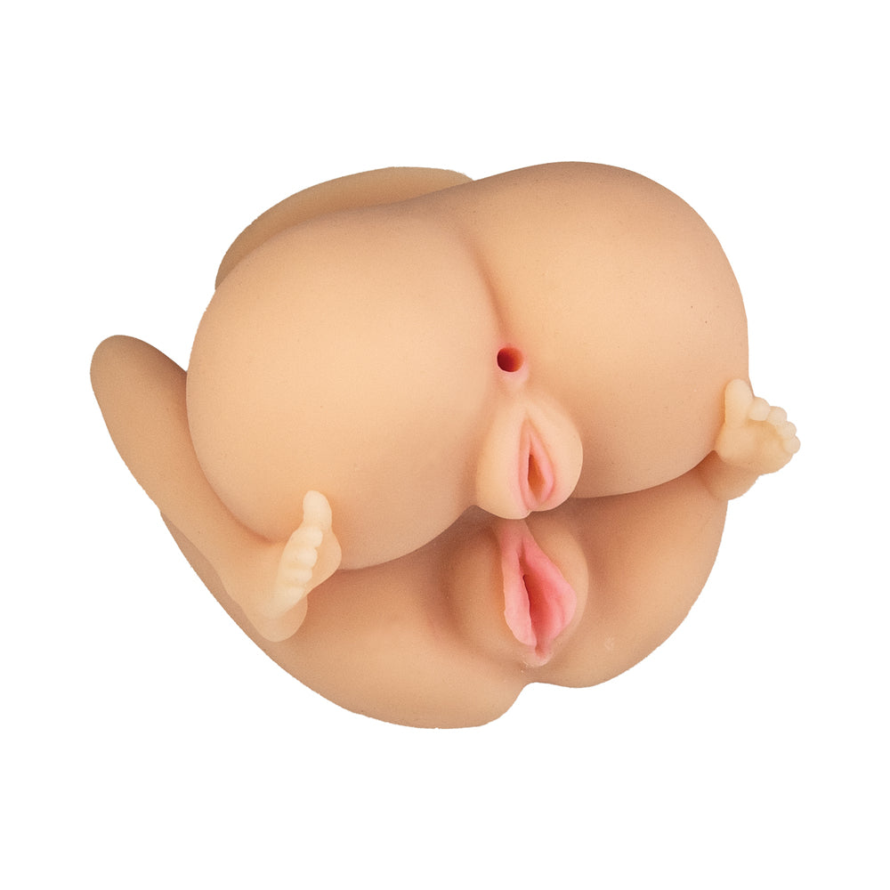 NASSTOYS - MASTURBADOR AUTOLUBRIFICANTE ALWAYS HORNY 2 RAPARIGAS - 3 ORIFÍCIOS BEGE