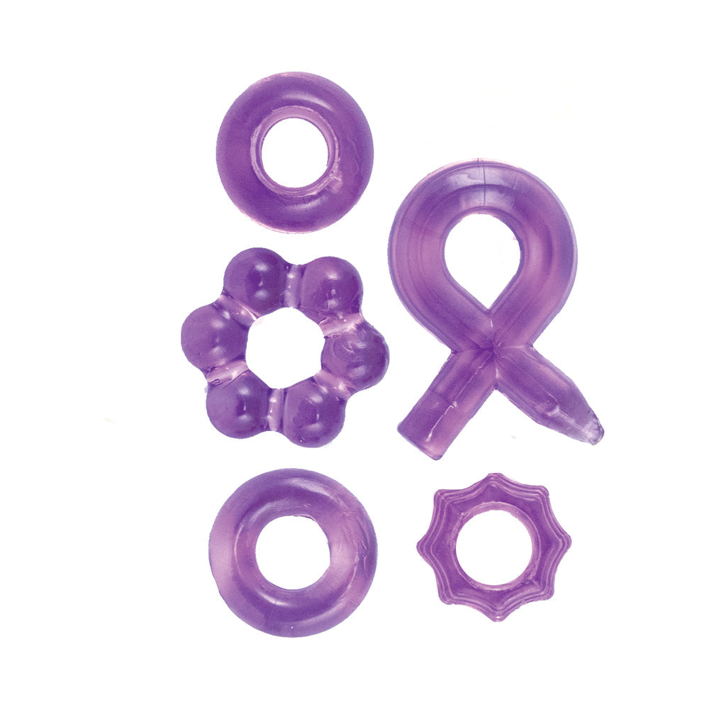 NASSTOYS - ENHANCER FIVE PIECE COCK RING SET