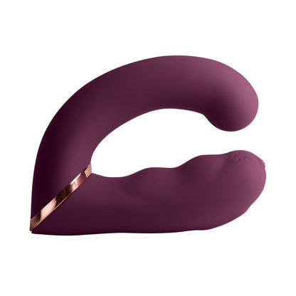 ROCKS-OFF - GEMINI DUAL STIMULATOR BURGUNDY