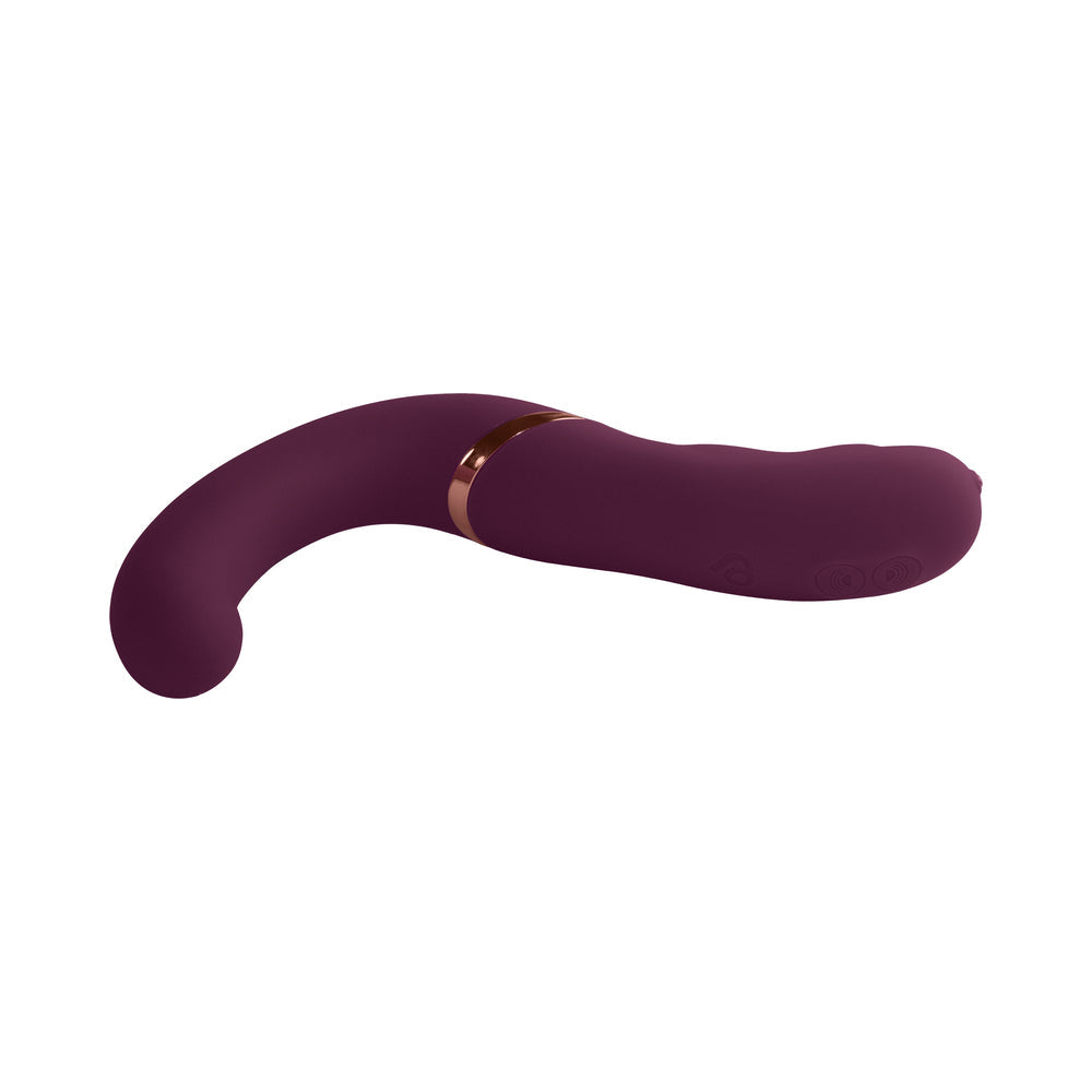 ROCKS-OFF - GEMINI DUAL STIMULATOR BURGUNDY