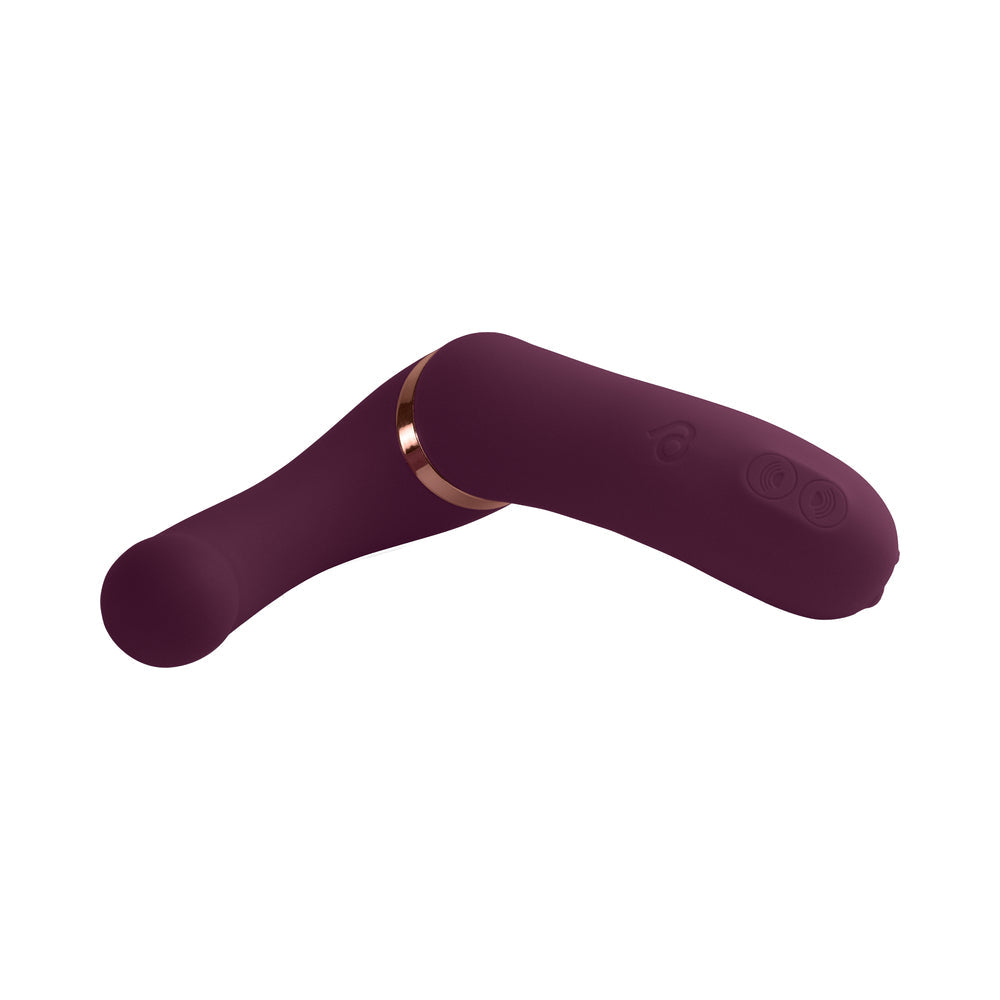 ROCKS-OFF - GEMINI DUAL STIMULATOR BURGUNDY