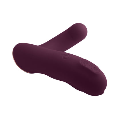 ROCKS-OFF - GEMINI DUAL STIMULATOR BURGUNDY