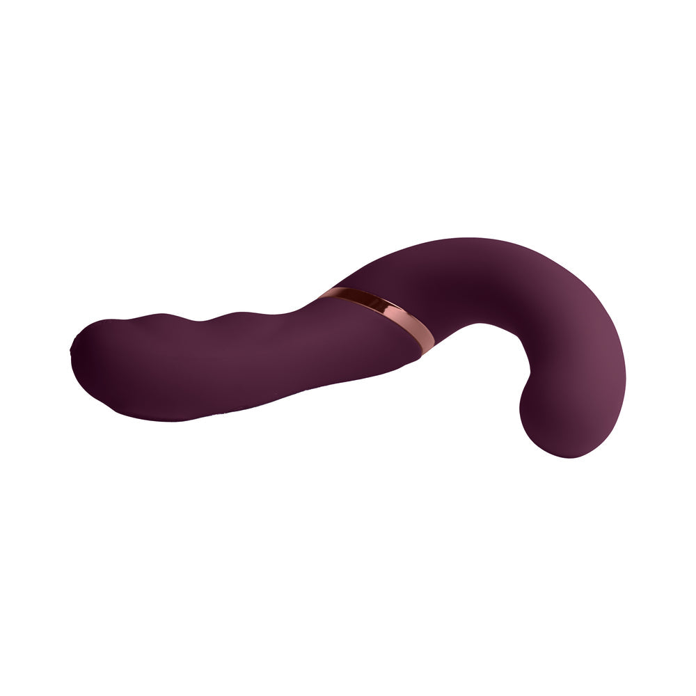 ROCKS-OFF - GEMINI DUAL STIMULATOR BURGUNDY