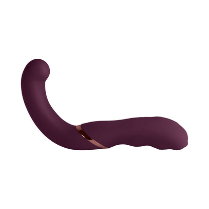 ROCKS-OFF - GEMINI DUAL STIMULATOR BURGUNDY