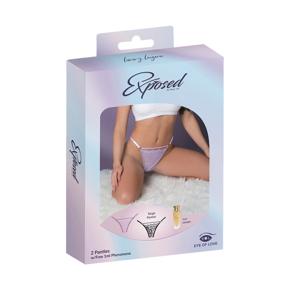 MAGIC SILK - PHEROMONE PANTIES TANGA PANTY 2 PACK