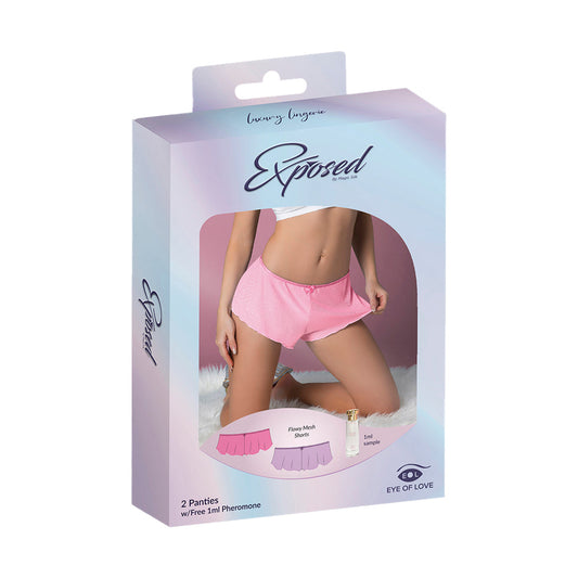 MAGIC SILK - PACK DE 2 CULOTES DE MALHA FLUIDA COM FEROMONAS ROSA