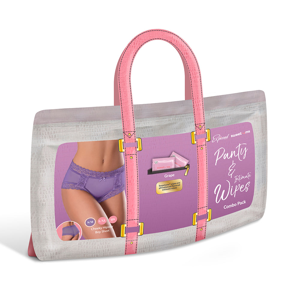 MAGIC SILK - SWEETUMS CHEEKY HIPSTER BOY SHORT GRAPE