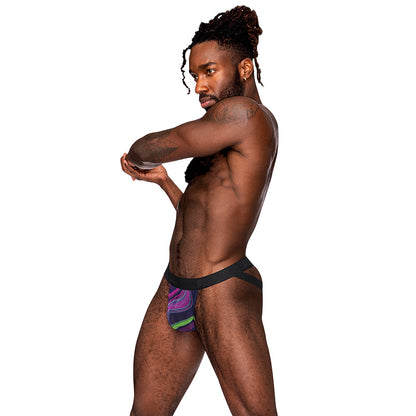 MALE POWER - O DUO DEFINITIVO: CUECA JOCK STRAPPY E ARO PENIANO COM ESTAMPADO