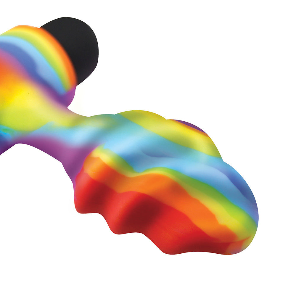 XR BRANDS - BANG! VIBRATING RAINBOW BUTT PLUG