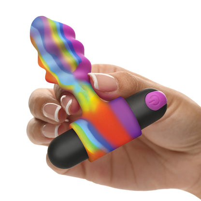 XR BRANDS - BANG! VIBRATING RAINBOW BUTT PLUG
