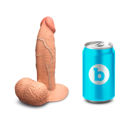B-VIBE - SLIPSKIN REALISTIC SILICONE DILDO 6 IN. GIRTHY