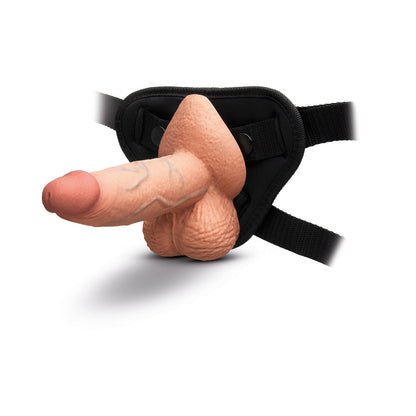 B-VIBE - SLIPSKIN REALISTIC SILICONE DILDO 6 IN. GIRTHY